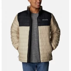 Columbia Sportswear DOUDOUNE POWDER LITE ANCIENT FOSSIL/BLACK -Boutique De Camping 029fb7a4bdf7d430086db331a56e