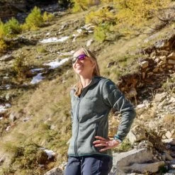 LADIES HOODIE FLEECE JACKET EXPLORE GREEN -Boutique De Camping 0f7655e451e8aa7e02eb4d6ebe6b