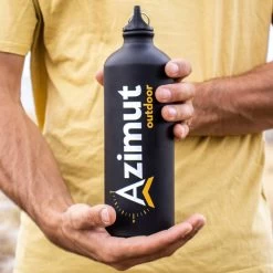 GOURDE ALUMINIUM 1L - NOIRE -Boutique De Camping 2a61b91dd1f5f0ecae928a188017