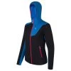 MONTURA POLAIRE FEMME THERMAL GRID PRO HOODY MAGLIA NERO CELESTE
