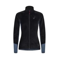 MONTURA POLAIRE FEMME SOFT PILE PRO JACKET NERO BLU CENERE