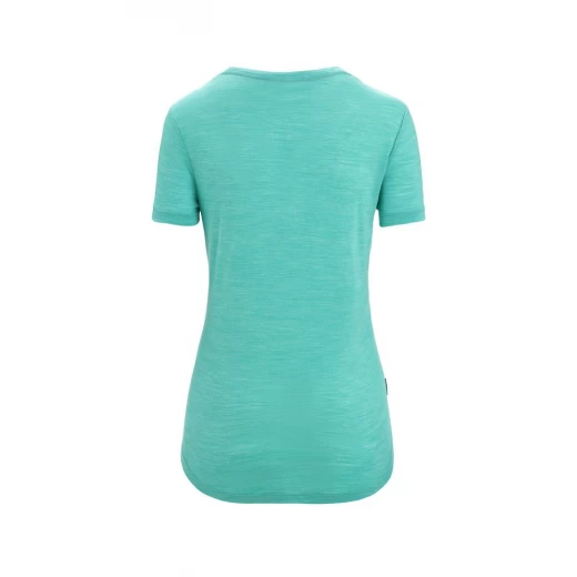 Icebreaker T-SHIRT FEMME SPHERE II SCOOP TEE FRESH HEATHER 2 Icebreaker T-SHIRT FEMME SPHERE II SCOOP TEE FRESH HEATHER – Image 2