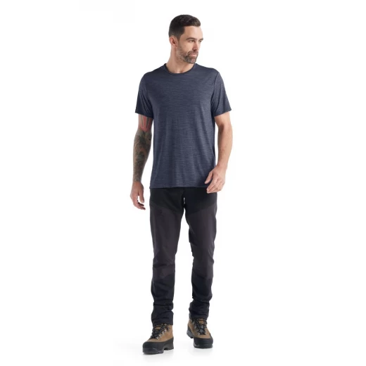 Icebreaker T-SHIRT SPHERE II MIDNIGHT NAVY HEATHER 2 Icebreaker T-SHIRT SPHERE II MIDNIGHT NAVY HEATHER â Image 2