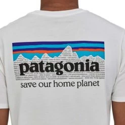 Patagonia T-SHIRT P-6 MISSION ORGANIC WHITE -Boutique De Camping 67b3731b7e980df5e9bdeda51043