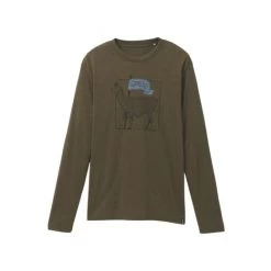 Prana T-SHIRT ML JOURNEYMAN PEAT HEATHER