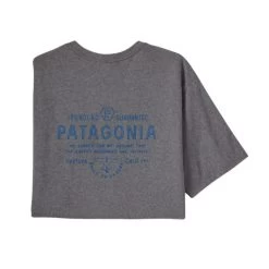 Patagonia T-SHIRT FORGE MARK RESPONSIBILI TEE GRAVEL HEATHER