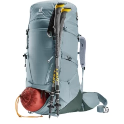 Deuter AIRCONTACT CORE 45+10 SL GRIS -Boutique De Camping a2a1a6bc3c66551215db52db7f1f