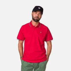 Rossignol POLO LOGO RAGLAN CARMIN