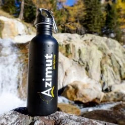 GOURDE ACIER 1L NOIR MAT -Boutique De Camping b22cf475002e12f2b042bf1e9633