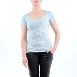 T-SHIRT FEMME 4 ELEMENTS LIGHT BLUE -Boutique De Camping d488cedd7af71e8239ec2b70e28e