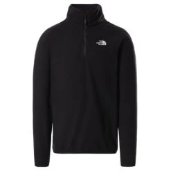 The North Face POLAIRE 100 GLACIER 1/4 ZIP BLACK