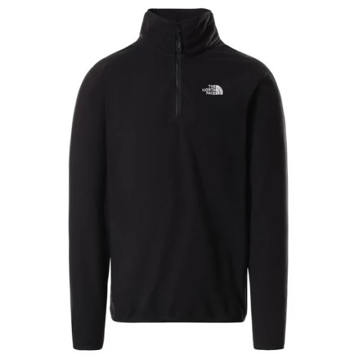 The North Face POLAIRE 100 GLACIER 1/4 ZIP BLACK 1 The North Face POLAIRE 100 GLACIER 1/4 ZIP BLACK