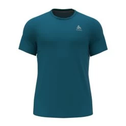 T-SHIRT CREW NECK F-DRY SAXONY BLUE