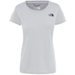 The North Face T-SHIRT REAXION AMP CREW FEMME LIGHT GREY HEATHER